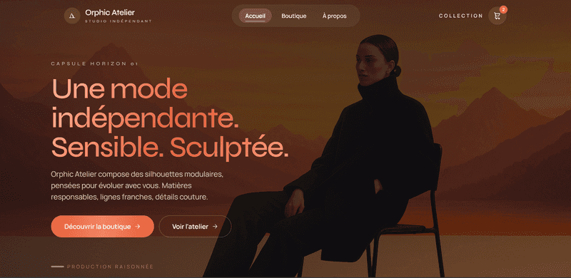 Performance web optimale - Site vitrine rapide et moderne