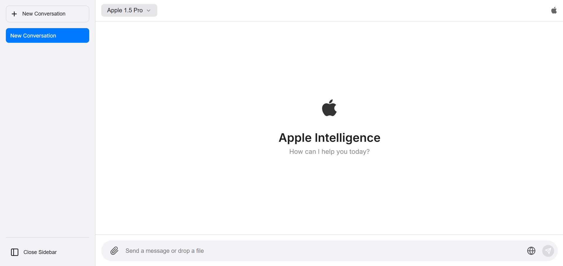 Interface IA inspirée d'Apple avec Vue.js et Gemini