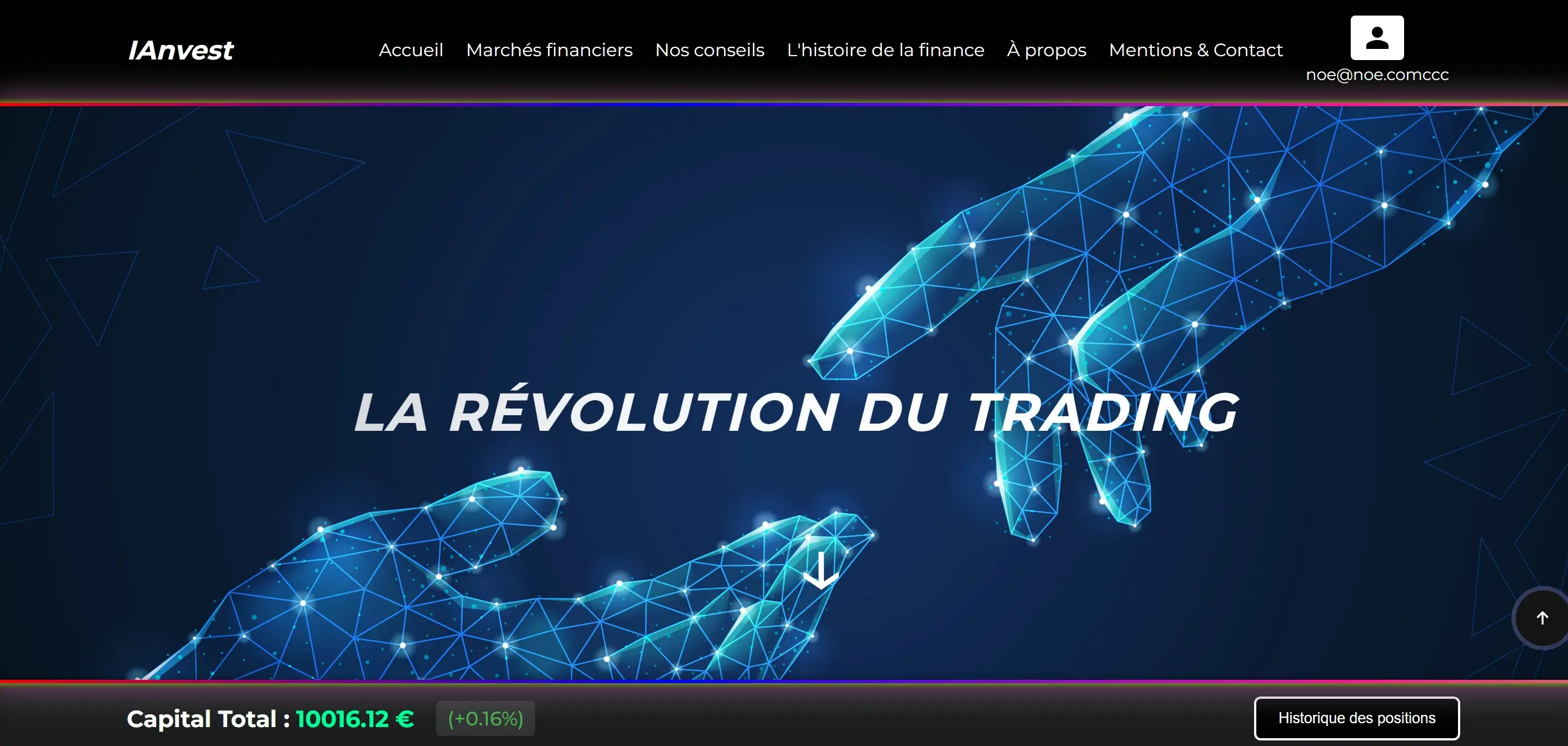 Plateforme de simulation boursière