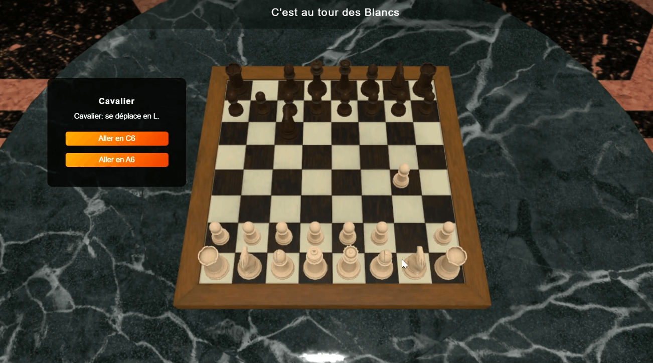 Jeu d'échecs 3D avec Babylon.js