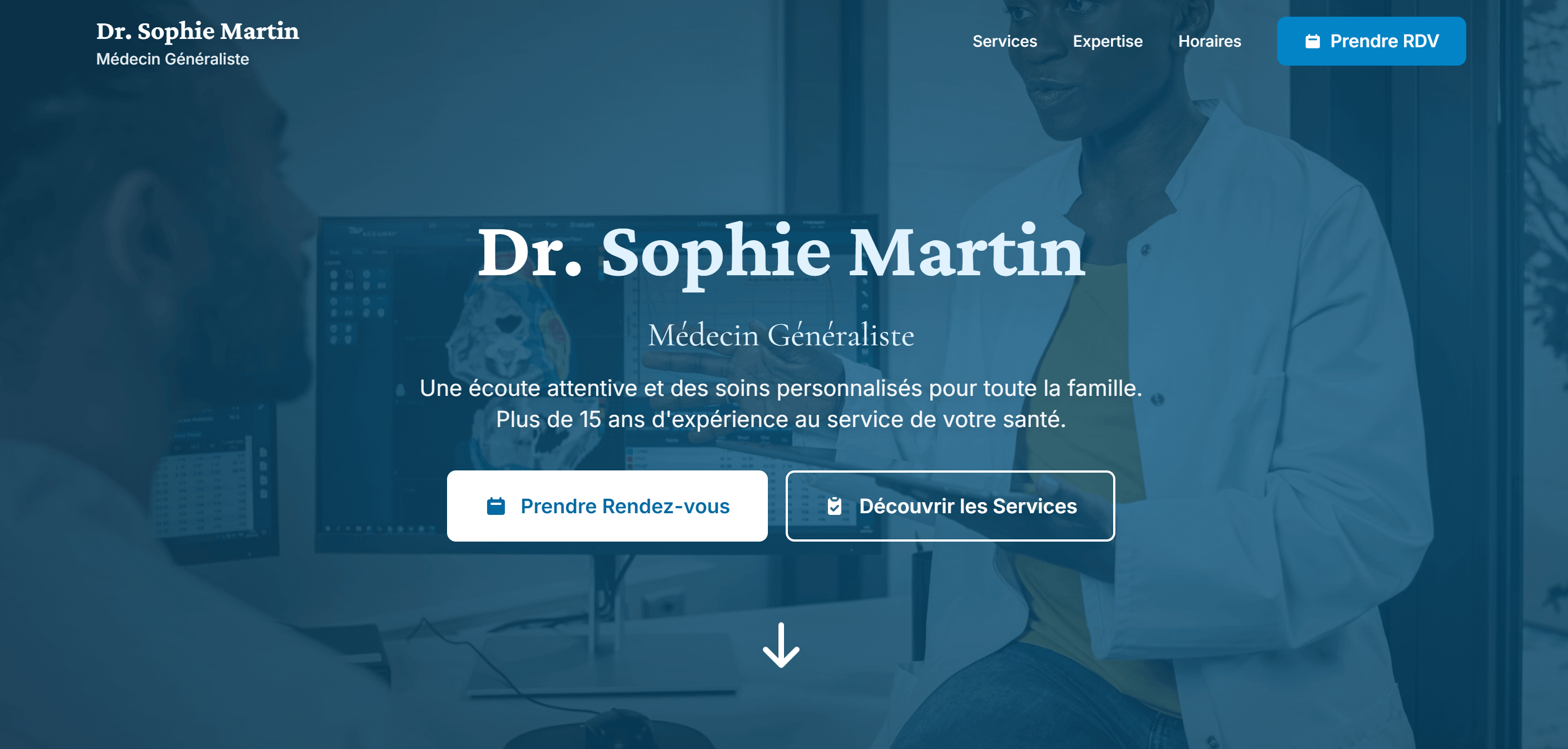 Landing page – Cabinet de médecine